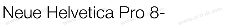 Neue Helvetica Pro 8字体转换